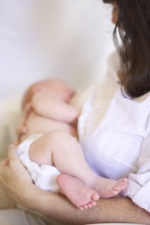 breastfed baby's feet